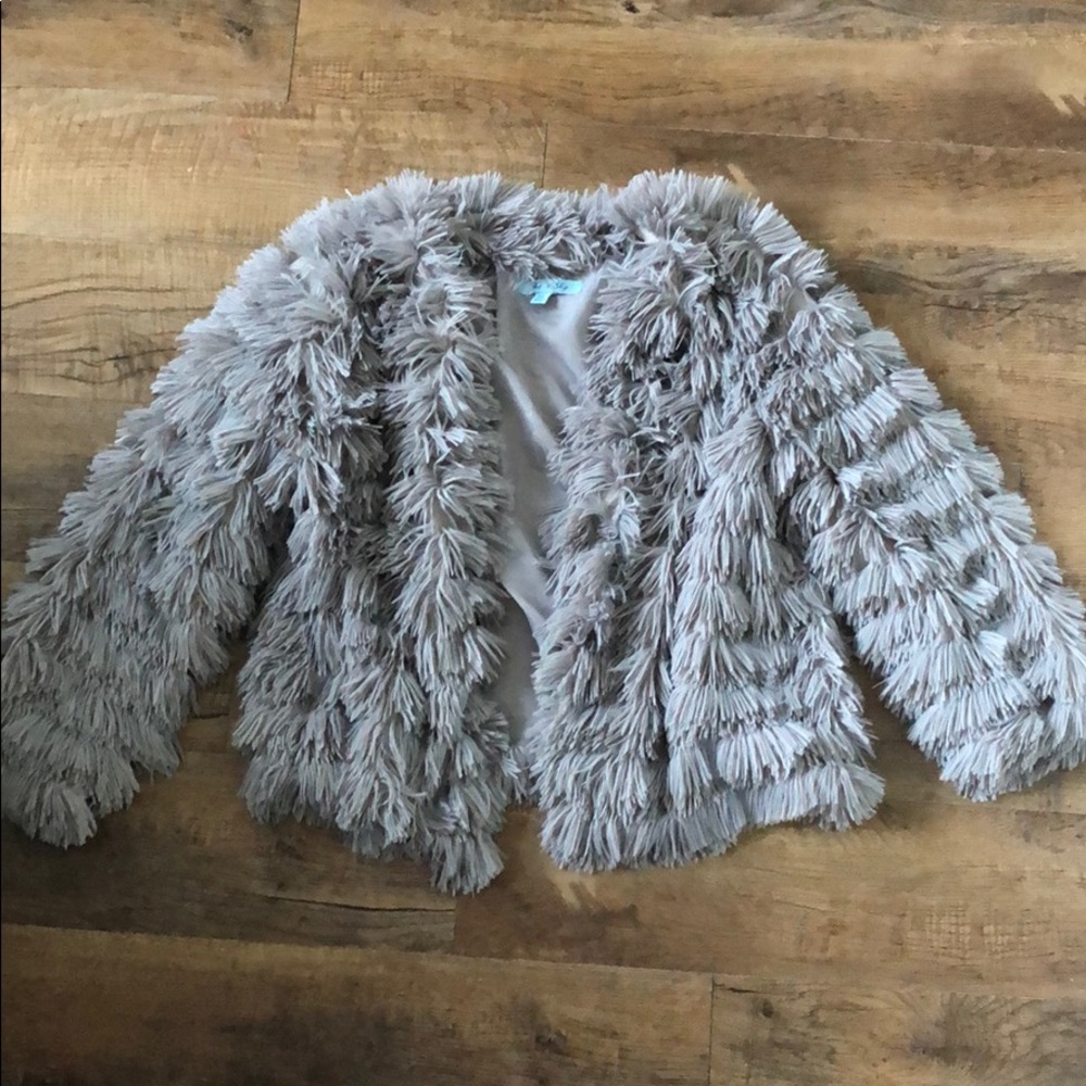 Lilac fringe jacket